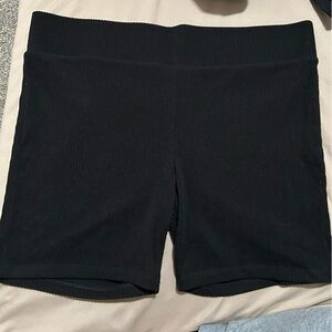 Black Ribbed Bottoms